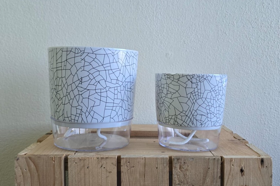 Self-Watering Geometric Planter Set