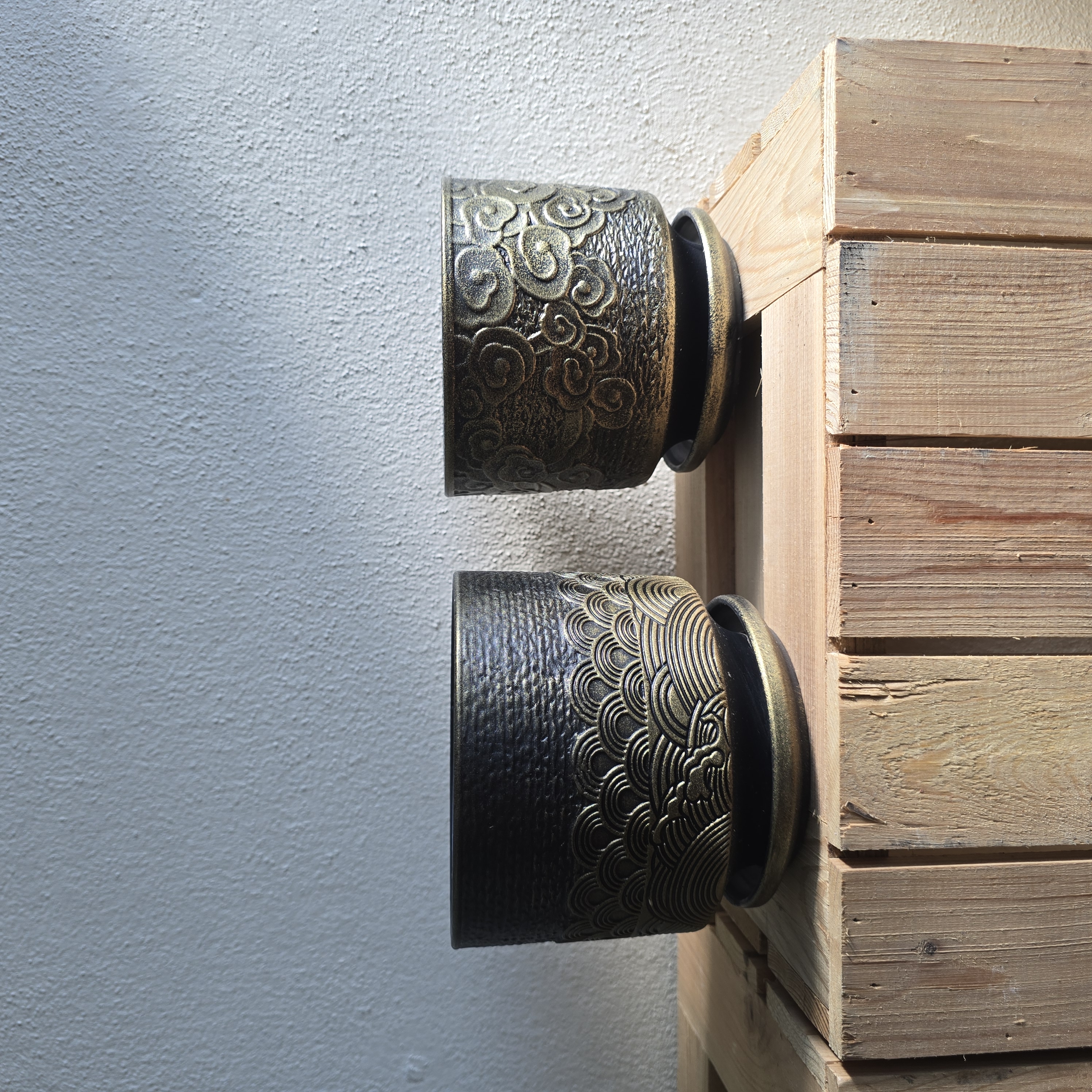 Antique Brass Flower Pots