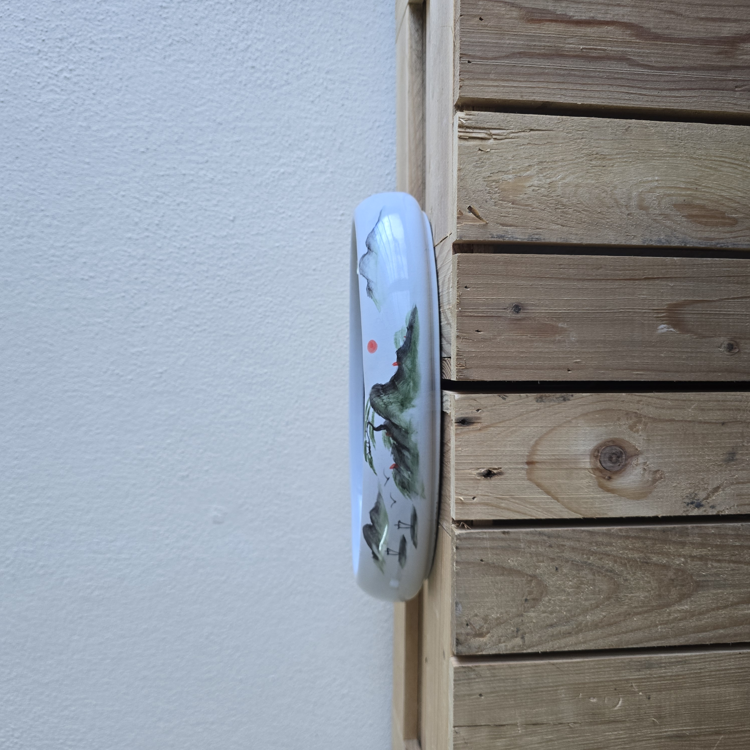 Chinese Landscape Ceramic Planter