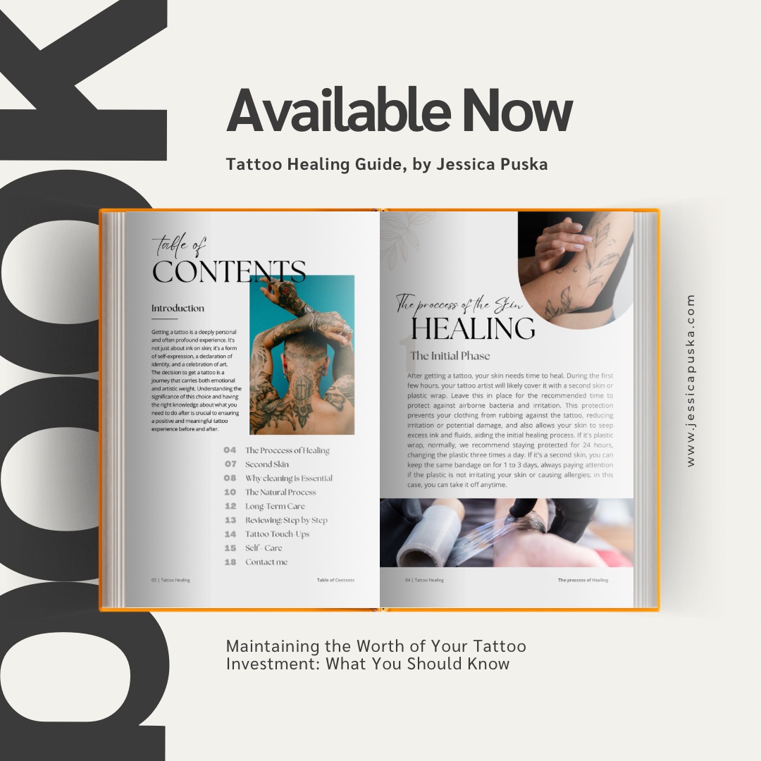 Tattoo Healing Guide Book