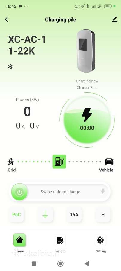 Elektromobilio kroviklis 11 kW type 2 +Apps