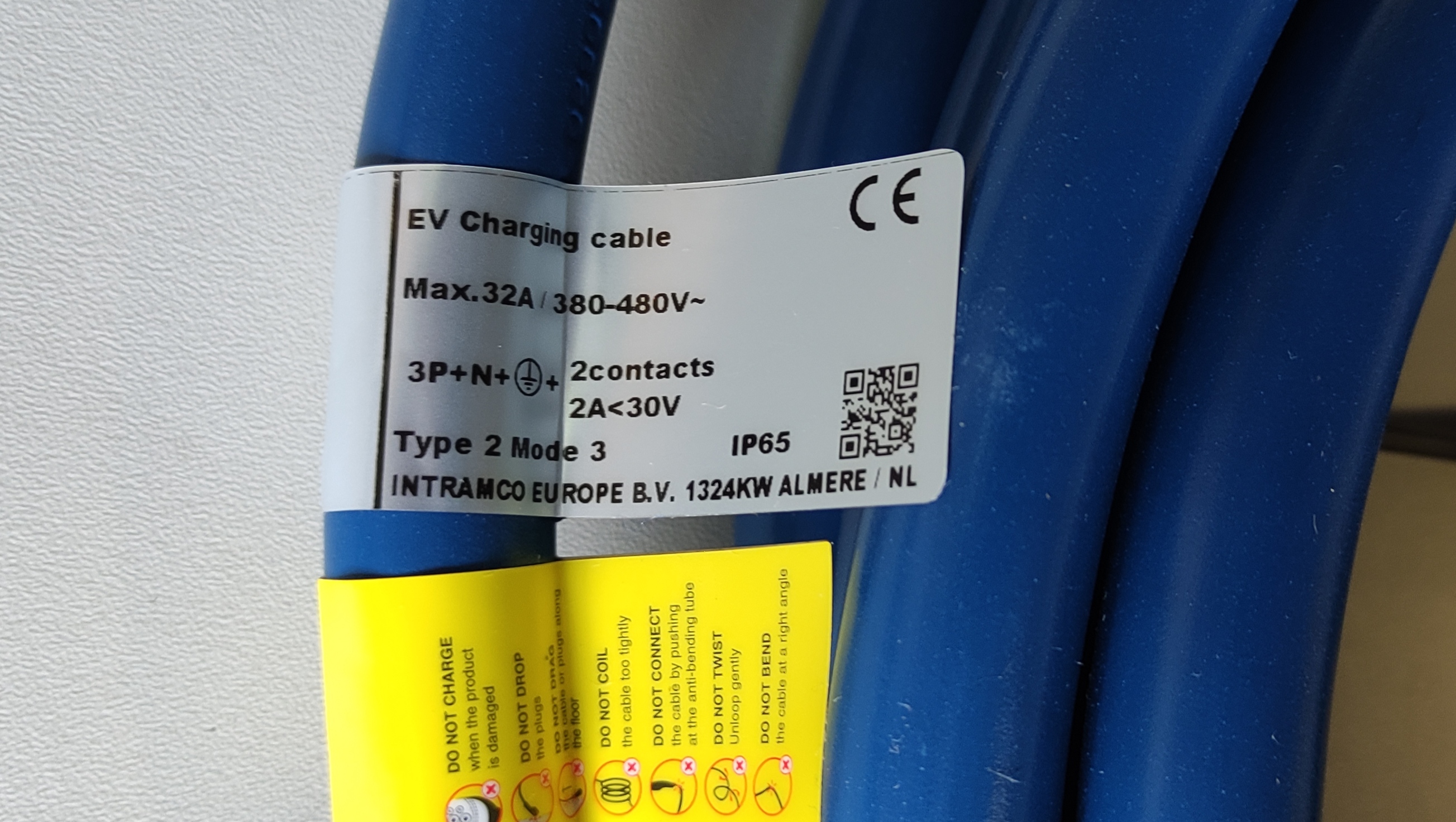 FORD Elektromobilio Įkrovimo kabelis 22kw 3-fazių 32A 480V 