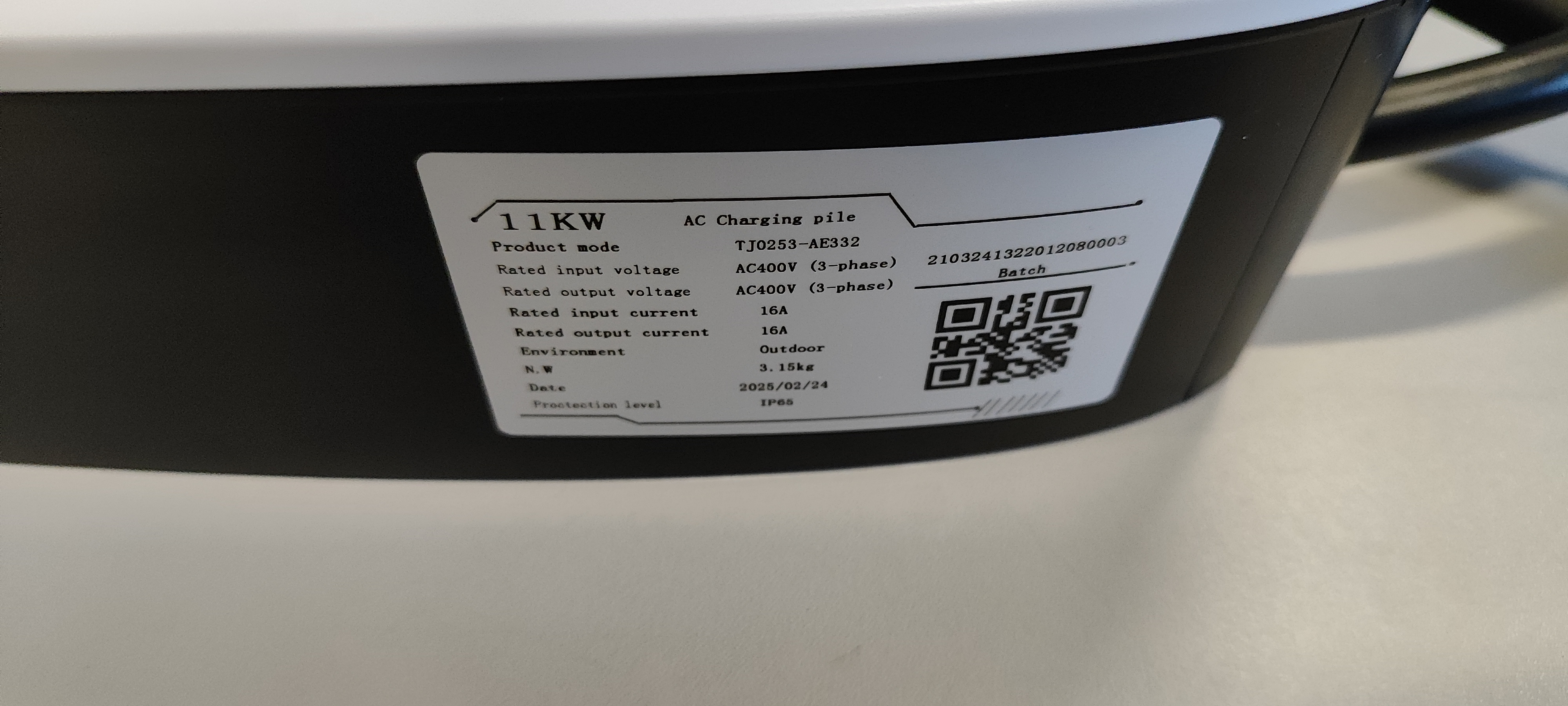Elektromobilio įkrovimo stotelė EV Charger 11kw Type 2  valdoma programėle