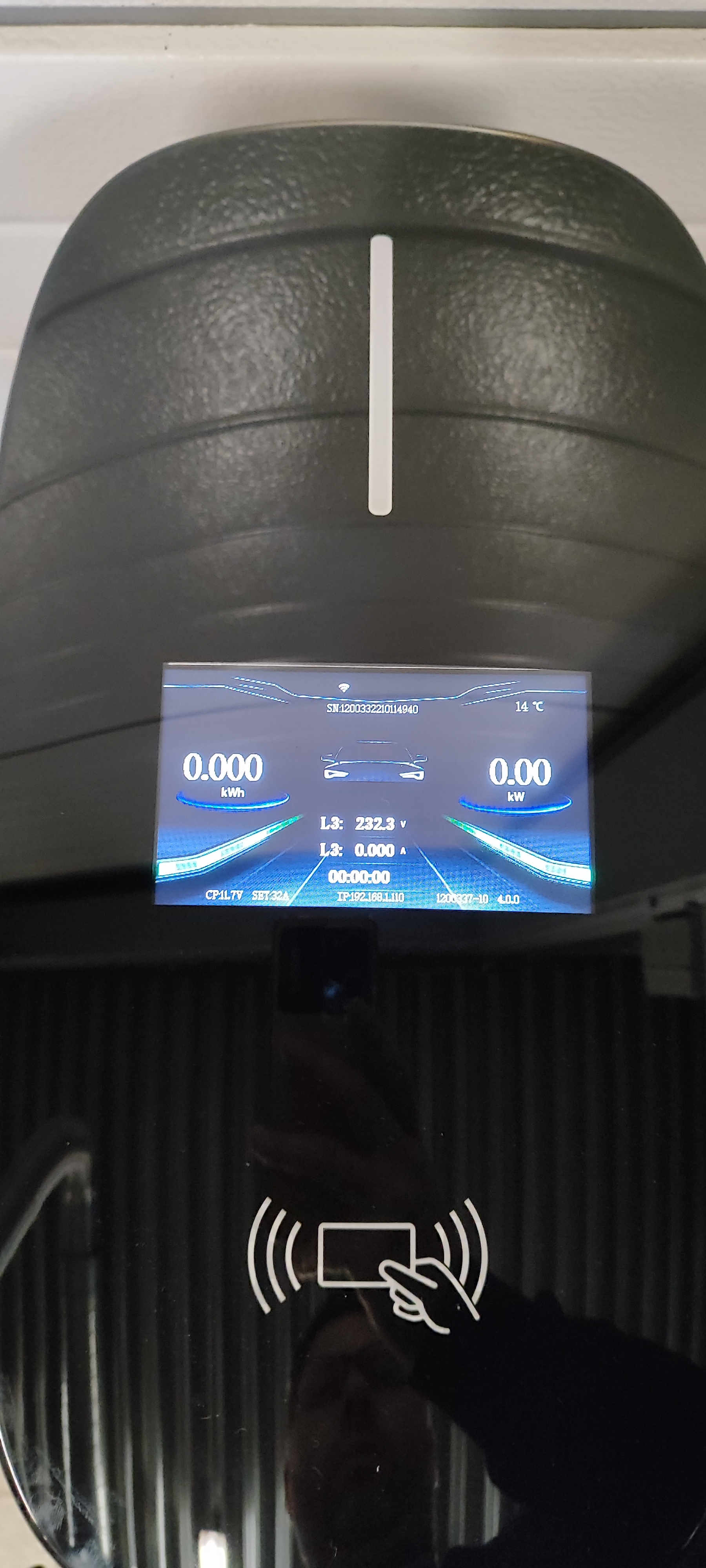 Elektromobilio įkrovimo stotelė EV Charger 22kW Type 2  valdoma programėle + ekranas