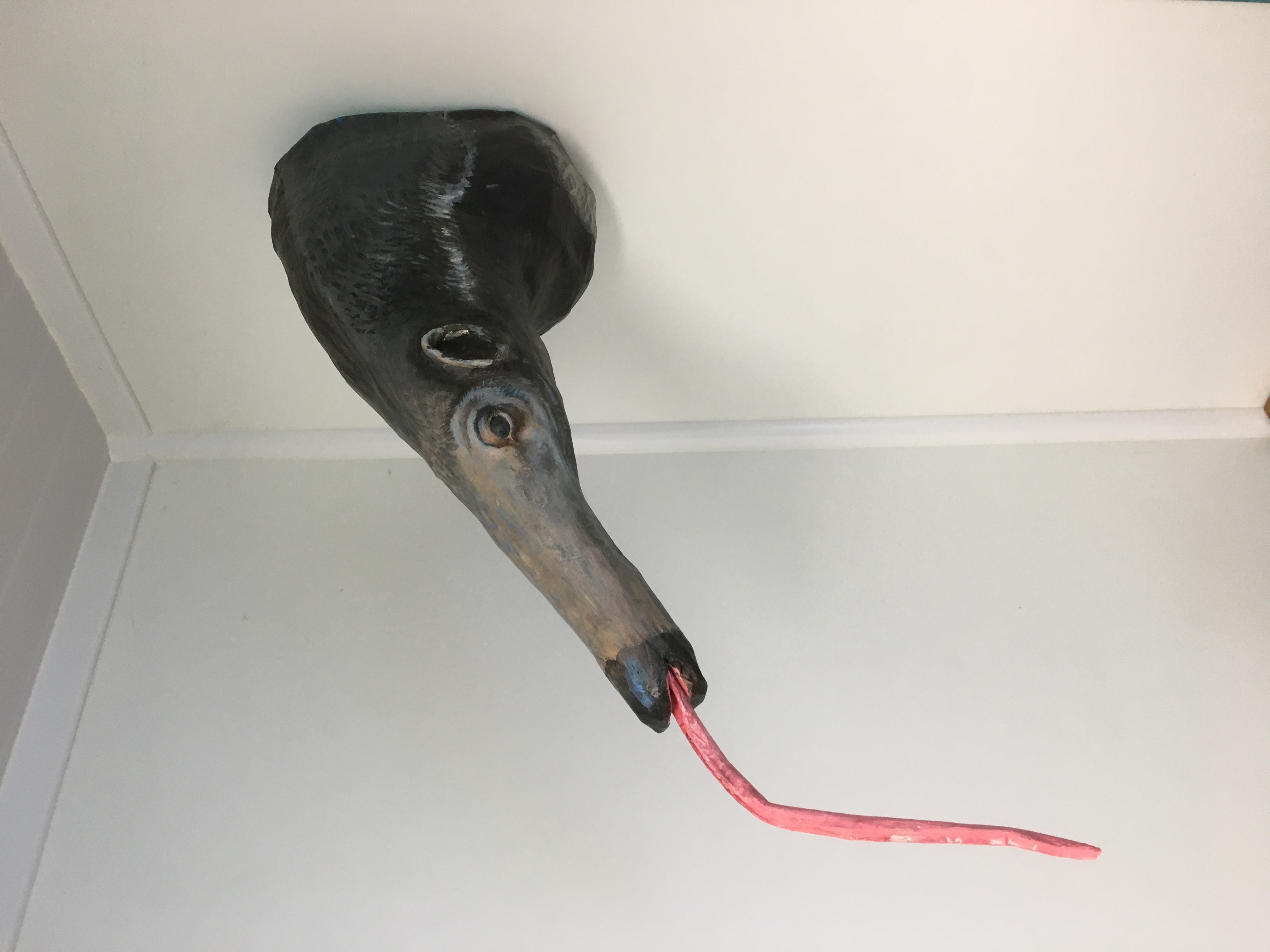 Hand Made Paper Mache Ant Eater Wall Sculpture