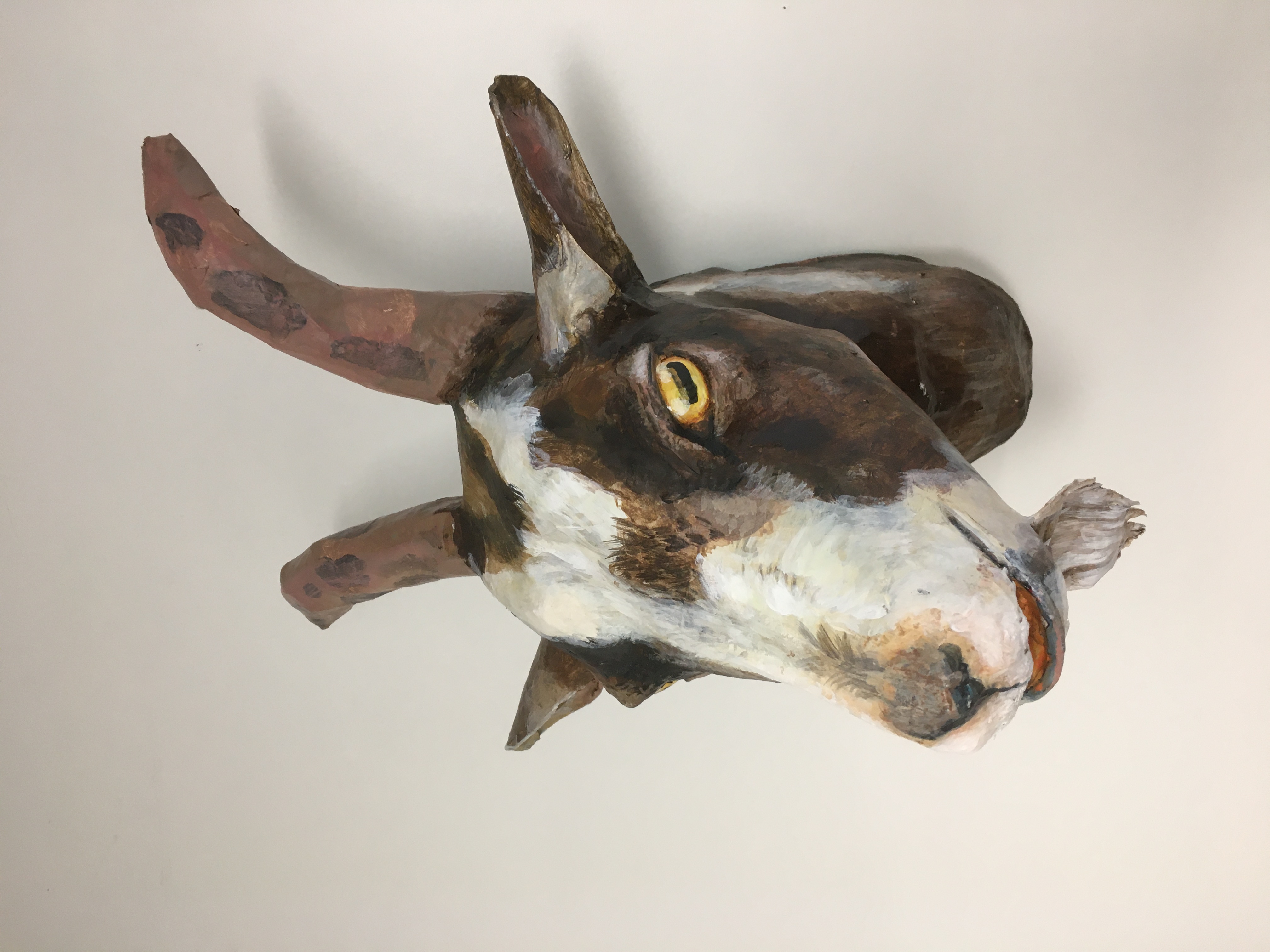 Paper Mâché Goat Head