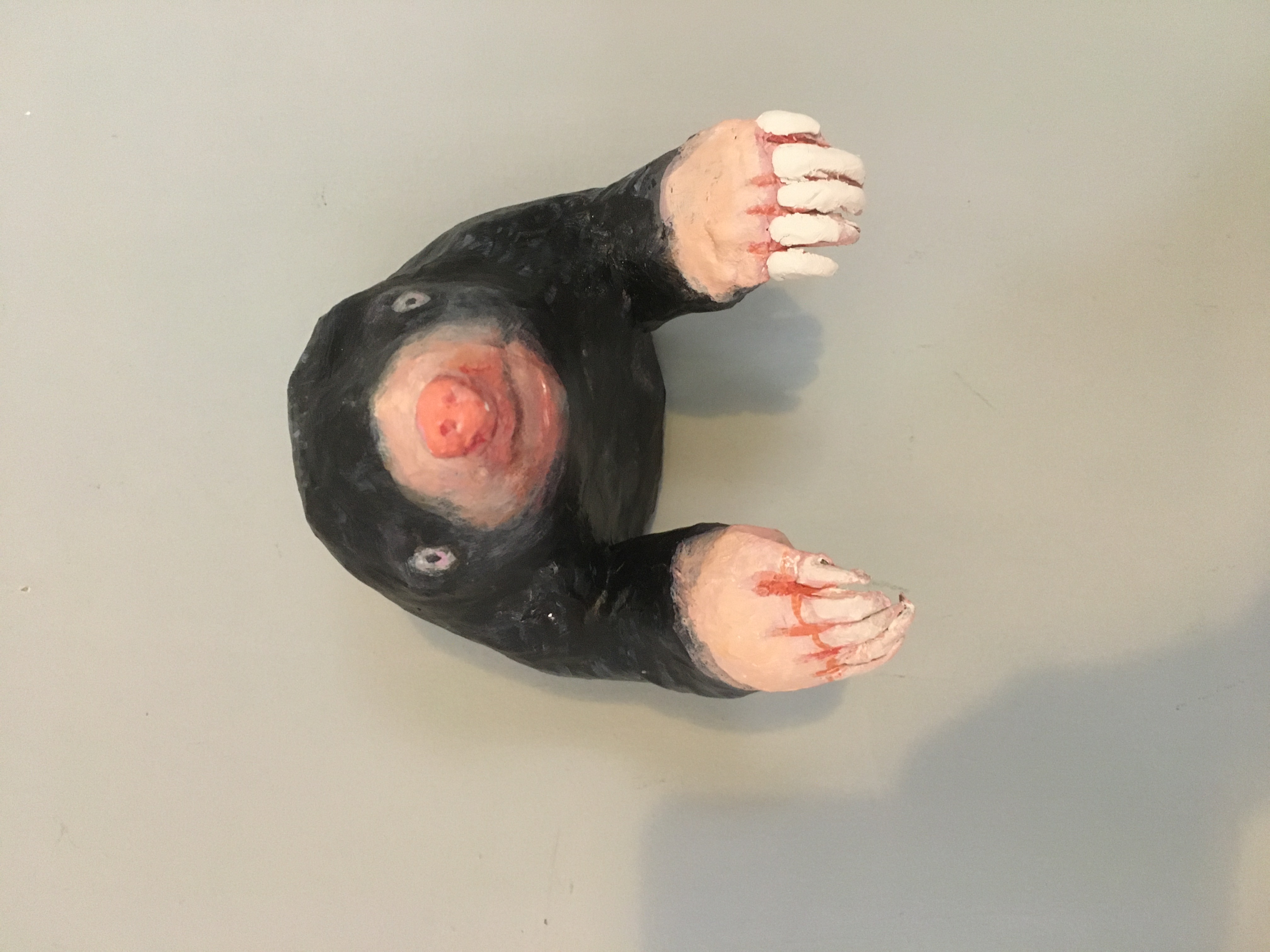 Handmade Paper Mache Mole