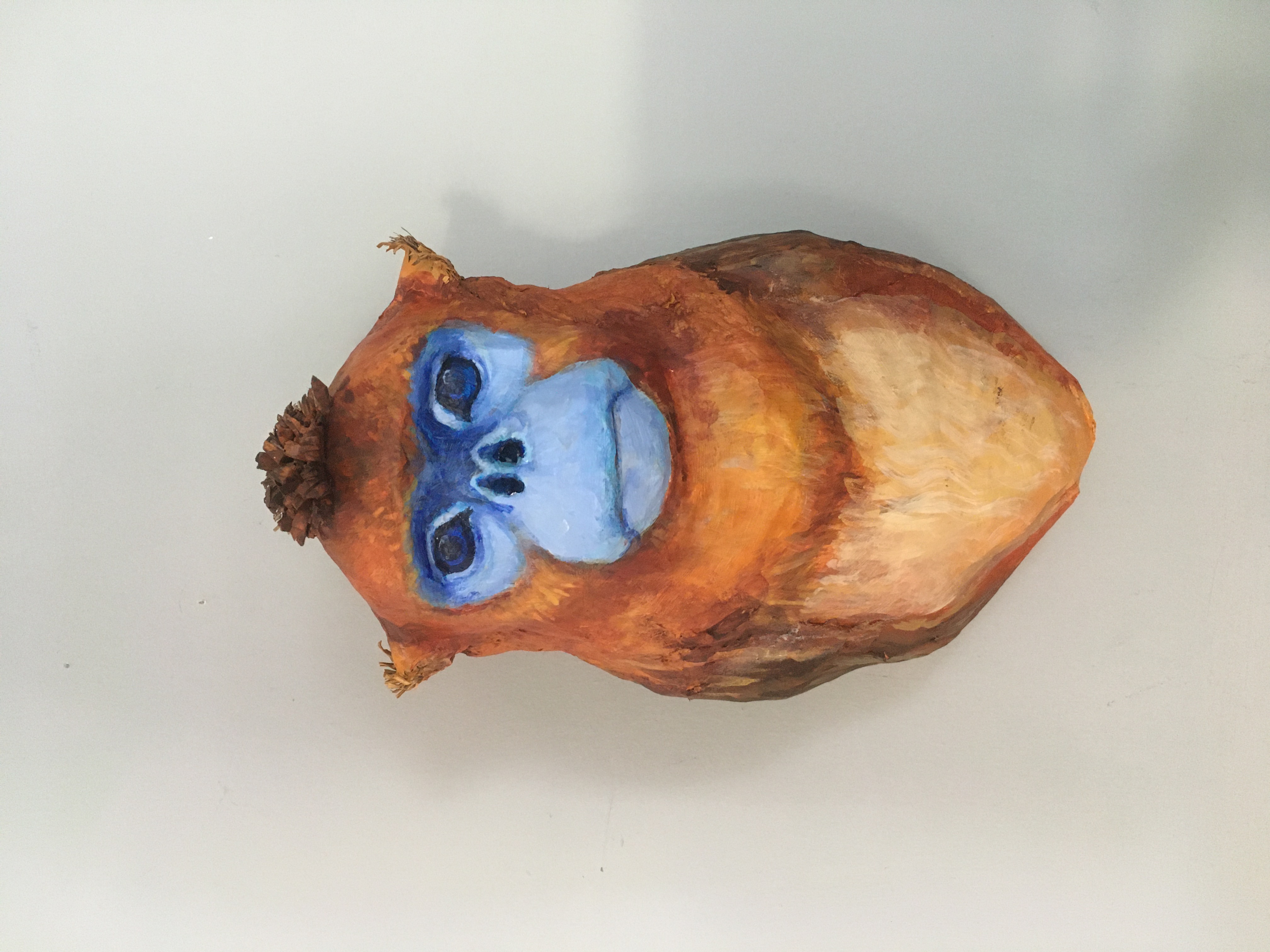 Paper Mache Golden Snub-nosed Monkey