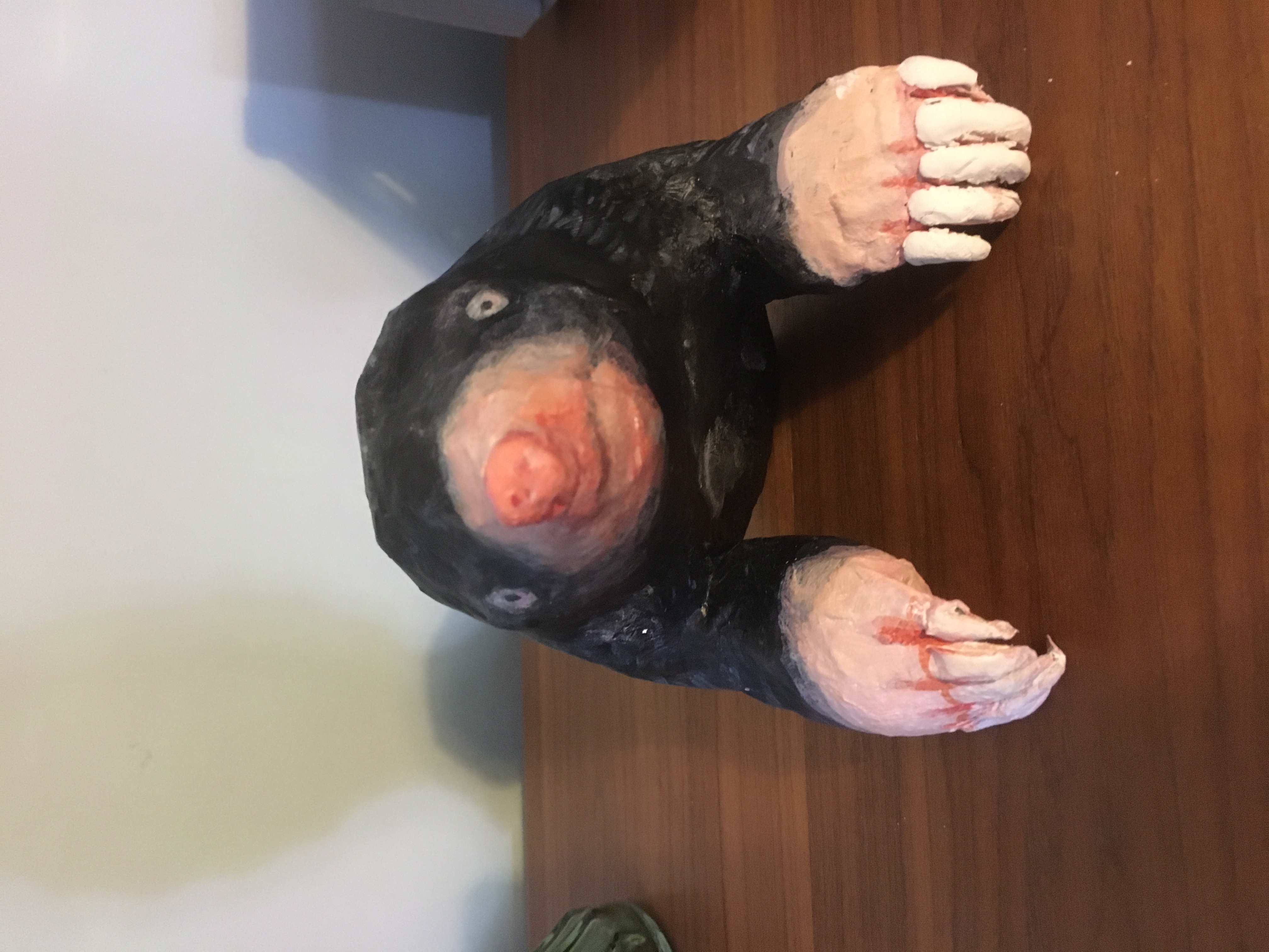 Handmade Paper Mache Mole
