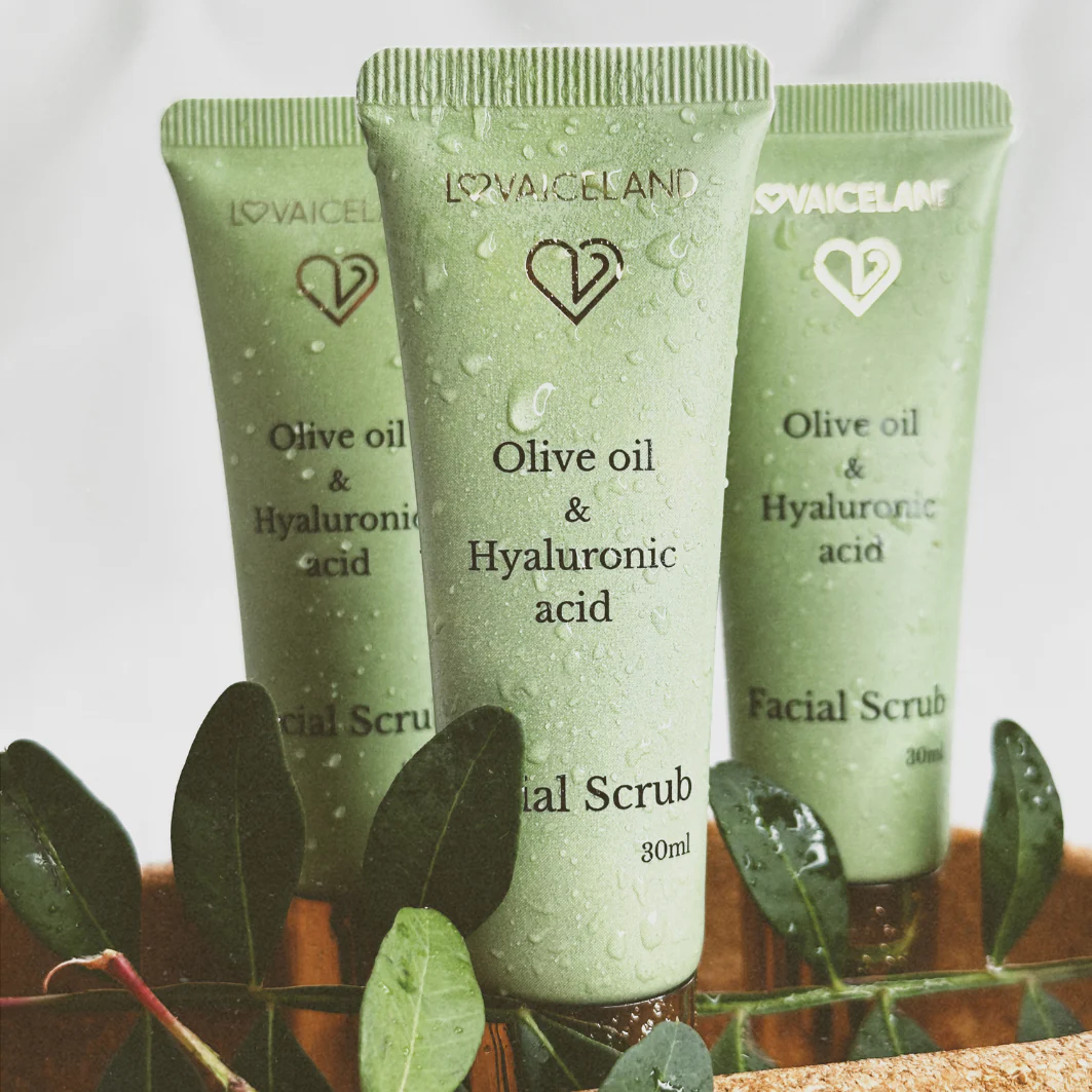 Alyvuogių aliejaus ir hialurono rūgšties veido šveitiklis (30 ml)