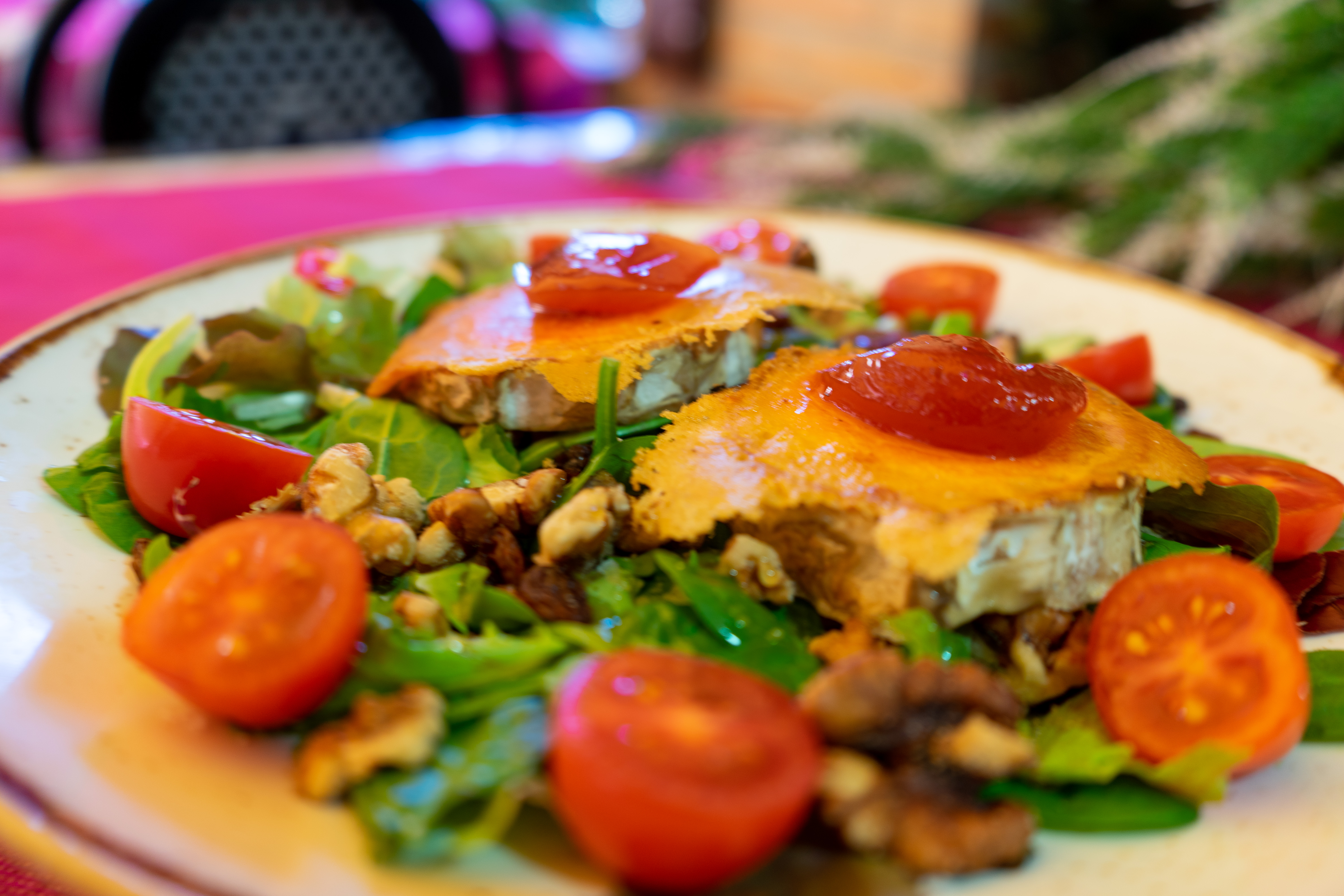 Ensalada de Queso de Cabra y Frutos Secos