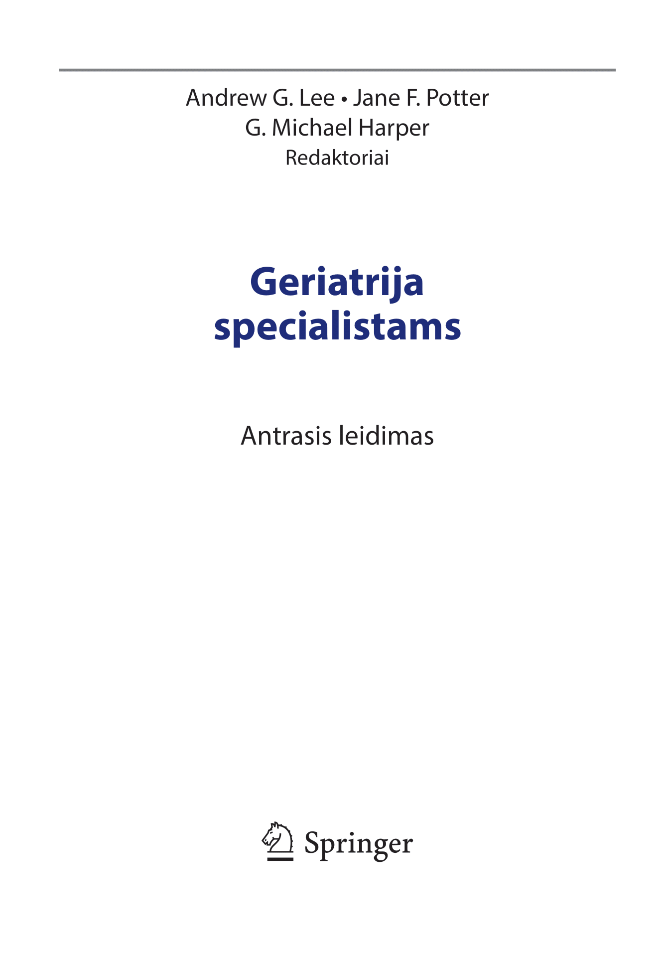 Geriatrija specialistams