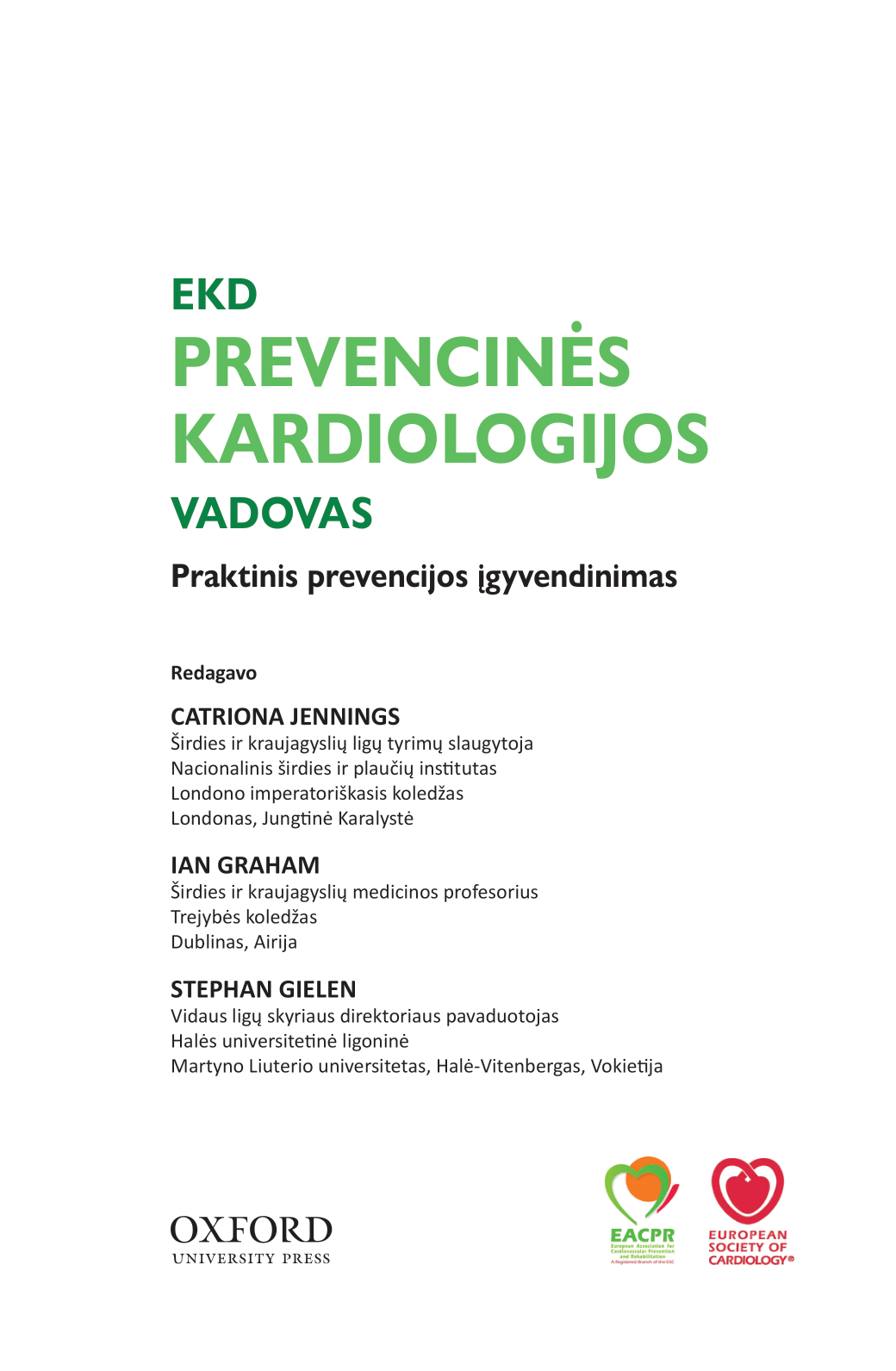 EKD prevencinės kardiologijos vadovas