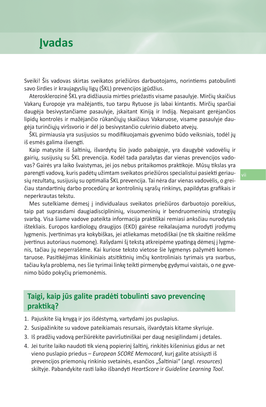 EKD prevencinės kardiologijos vadovas