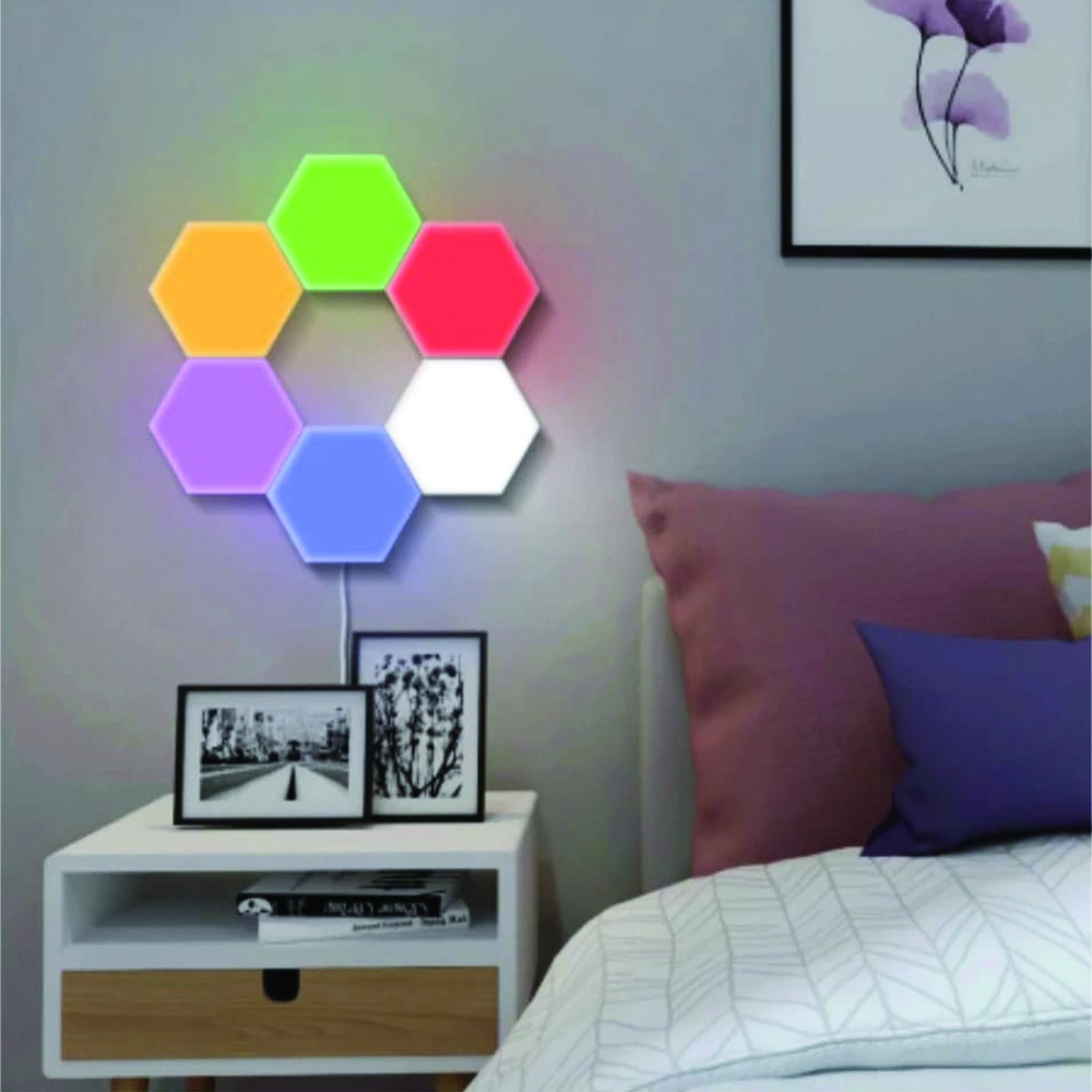 Hexagonal Honeycomb Colorful Wall Light