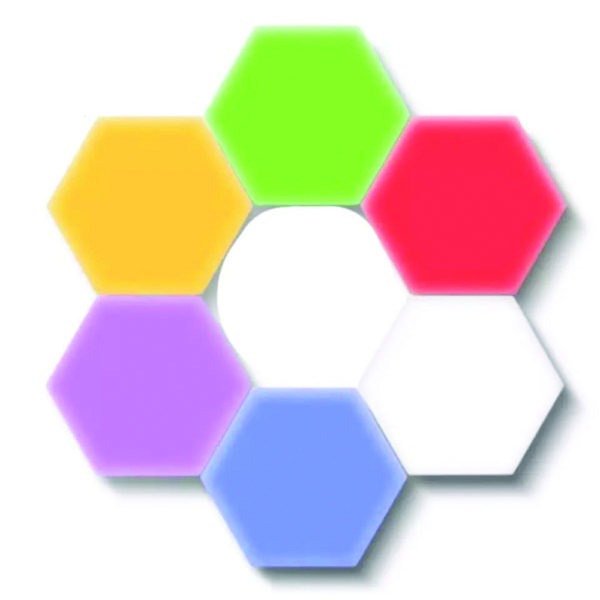 Hexagonal Honeycomb Colorful Wall Light
