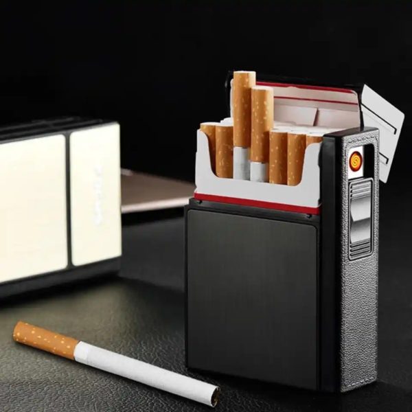 Cigarette Case with Jet Lighter