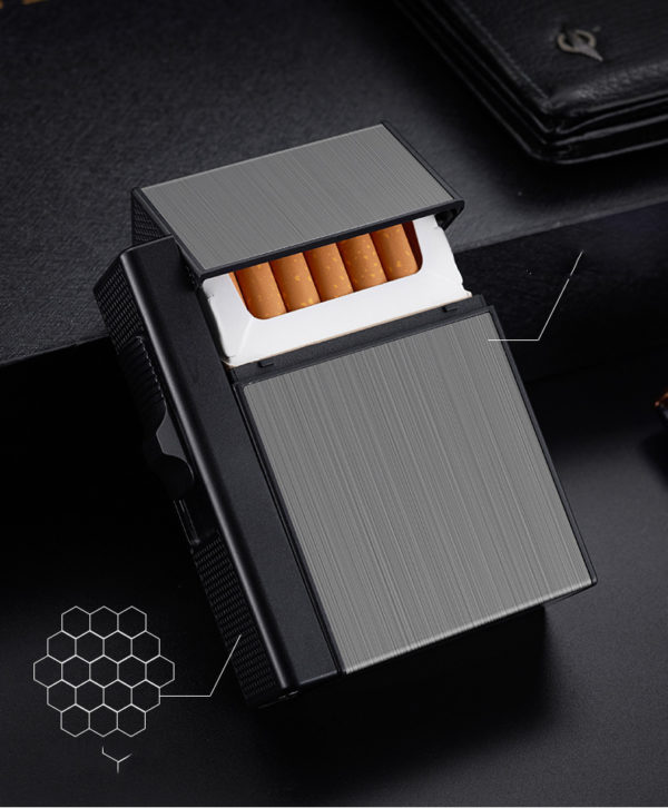 Cigarette Case with Jet Lighter