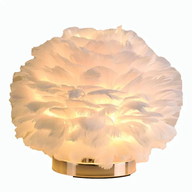 Fur Table Lamp