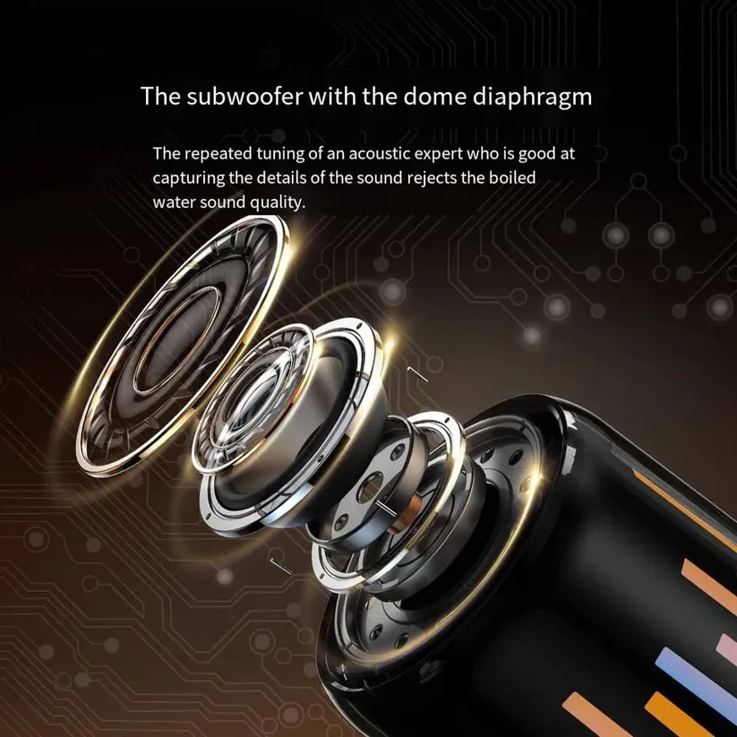 Colored Beam Bluetooth Speaker