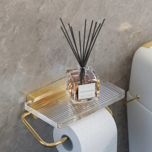 Toilet Roll Holder with Rack