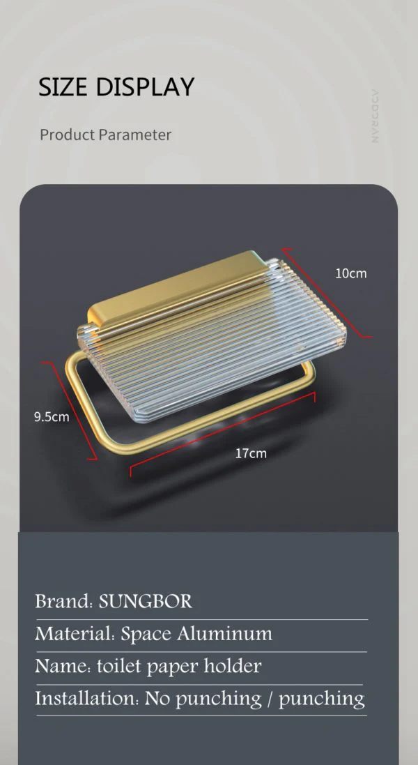 Toilet Roll Holder with Rack