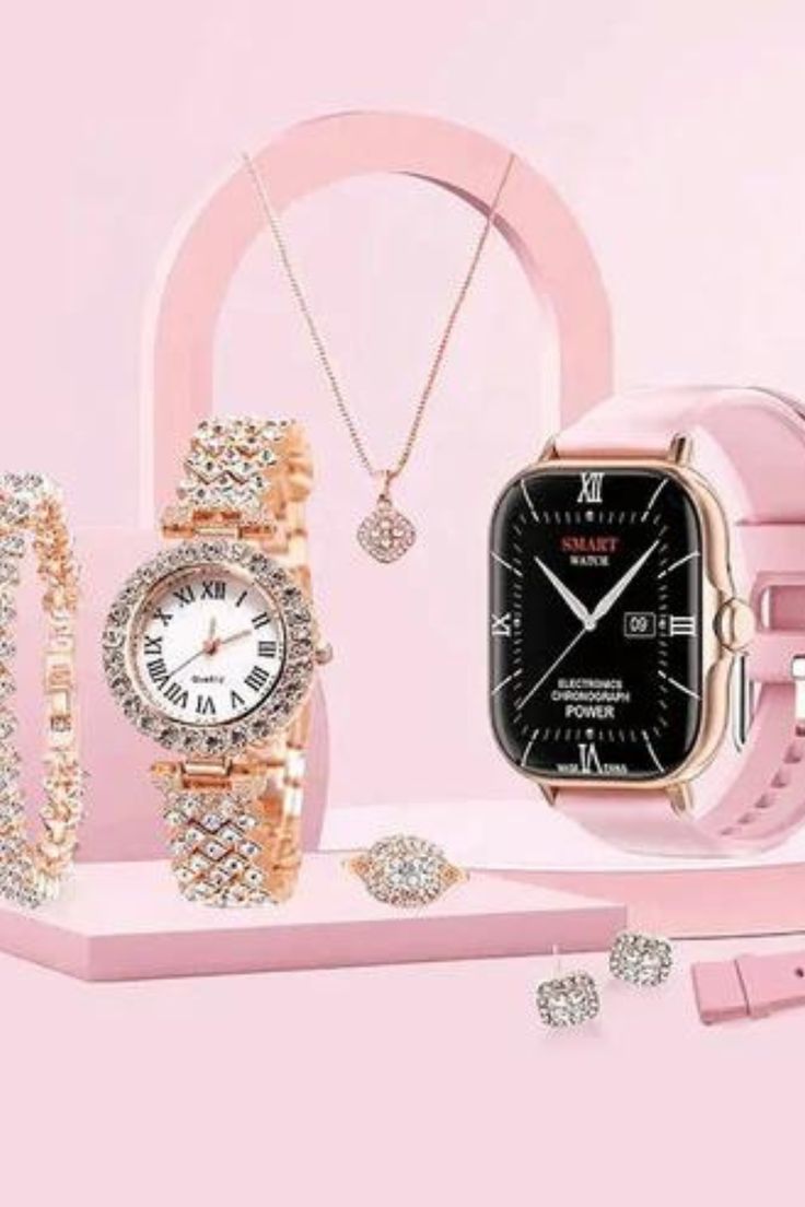 A58 Plus Smart Watch Jewelry Gift Set