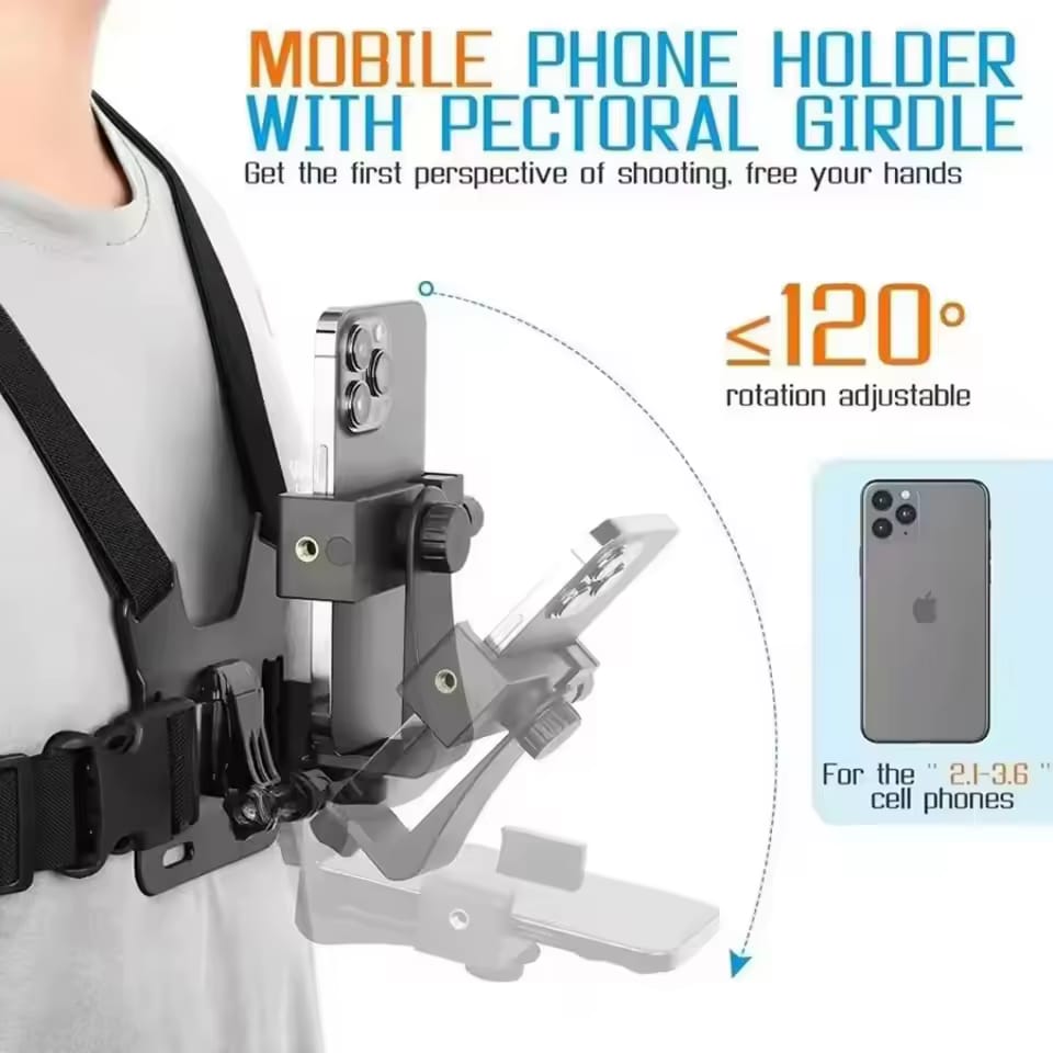 Chest Mount Phone Holder