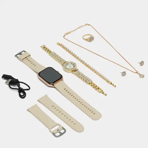 A58 Plus Smart Watch Jewelry Gift Set