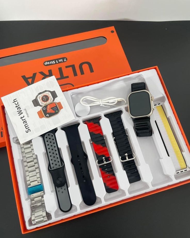 Ultra Smart Watch 7 in 1 Strap Set