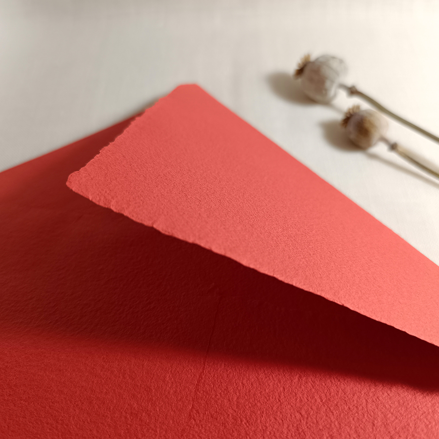 Sobre artesanal CORAL oscuro