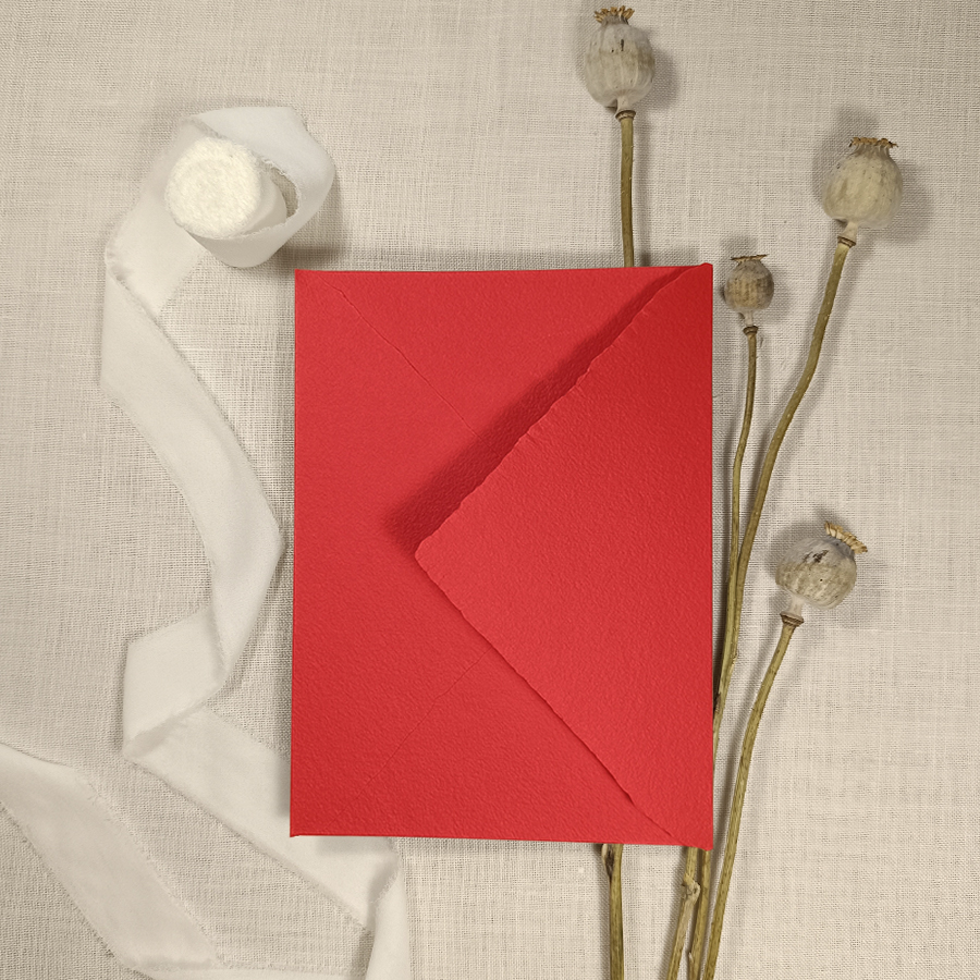 Sobre artesanal CORAL oscuro