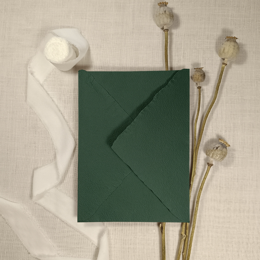 Sobre artesanal VERDE ESMERALDA oscuro