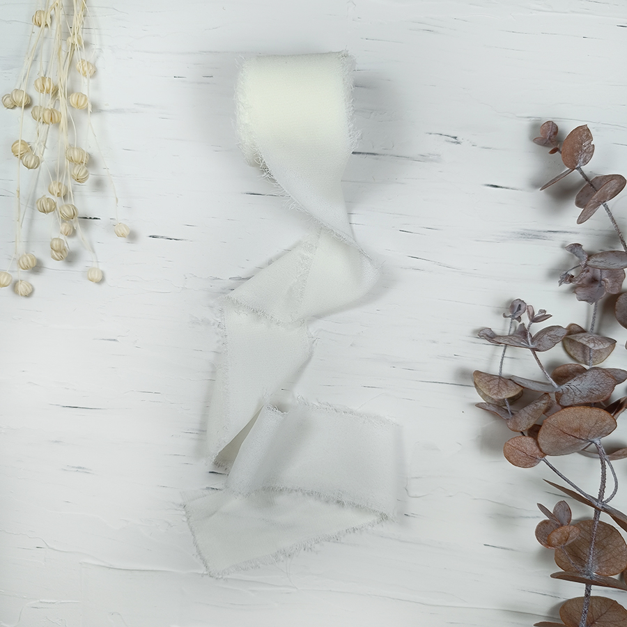 Cinta de seda BLANCA