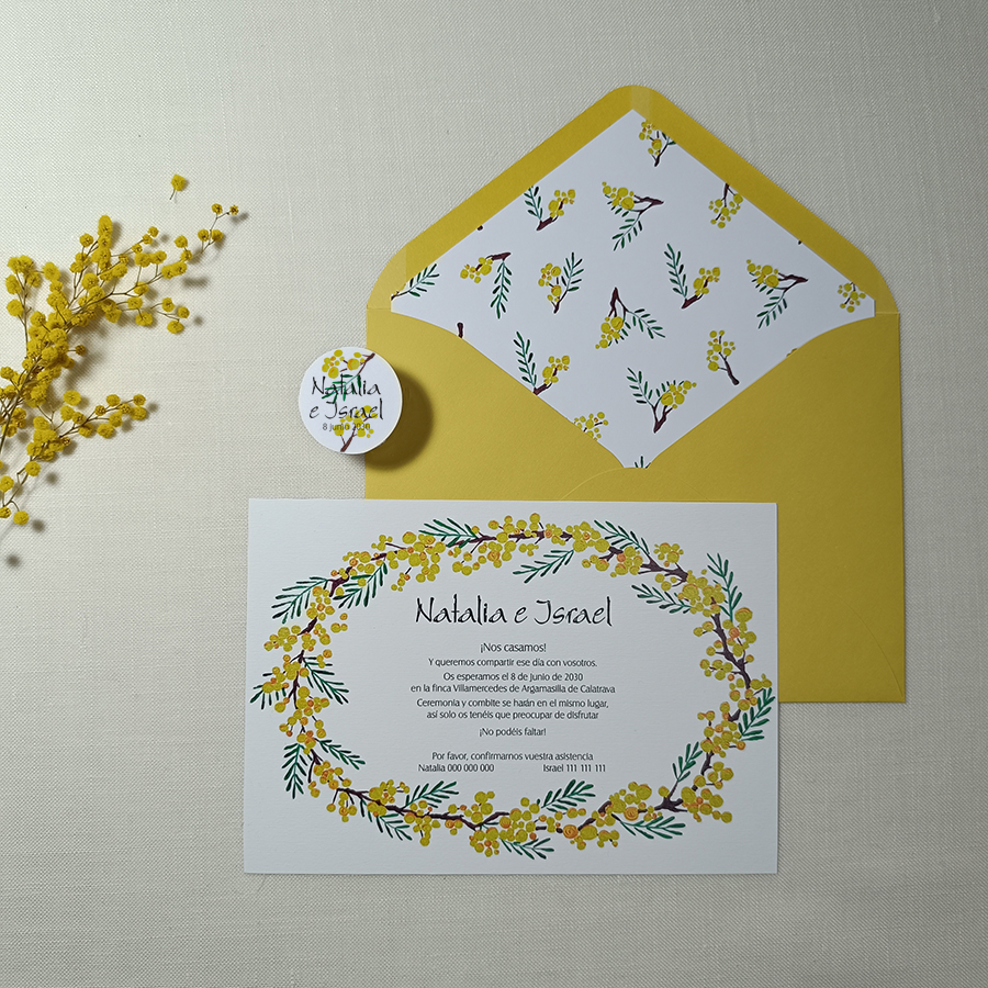 Invitación MIMOSA BASIC