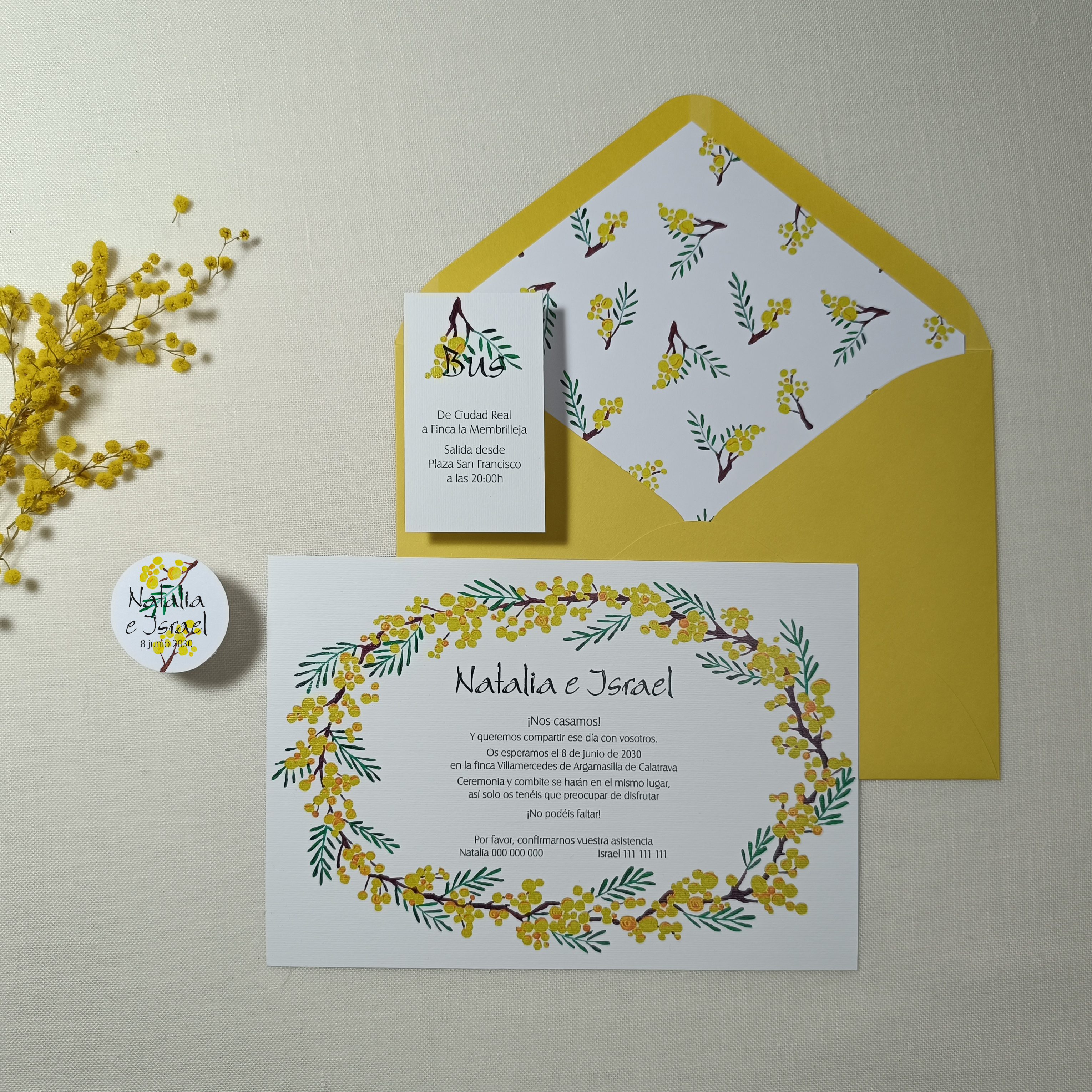 Invitación MIMOSA BASIC