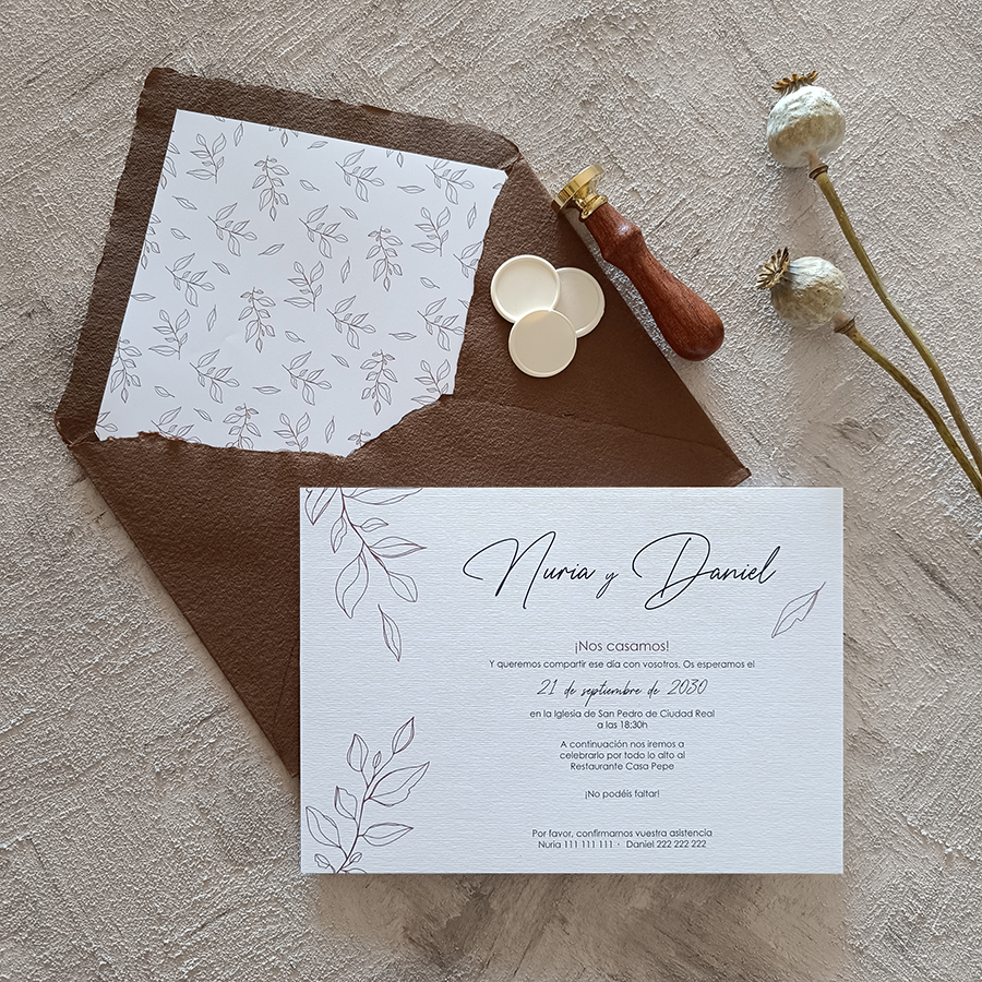 Invitación BRACTEA PREMIUM