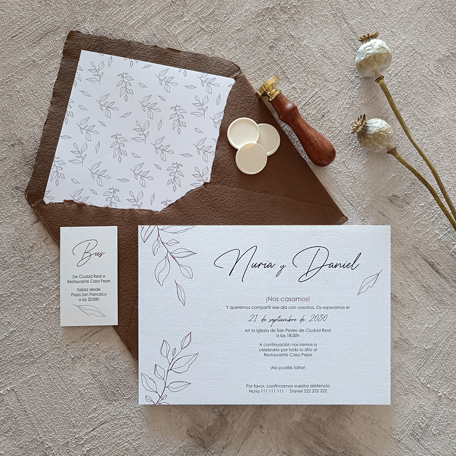 Invitación BRACTEA PREMIUM