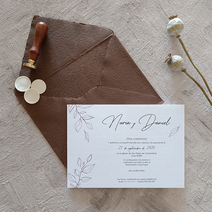 Invitación BRACTEA PREMIUM