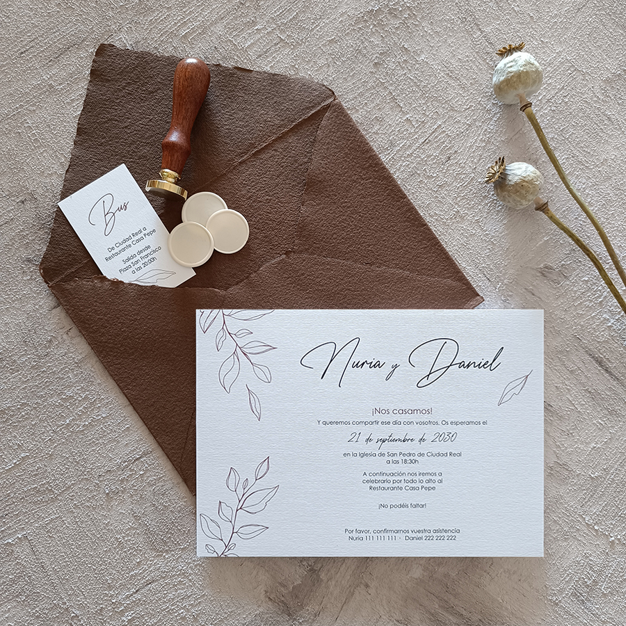 Invitación BRACTEA PREMIUM