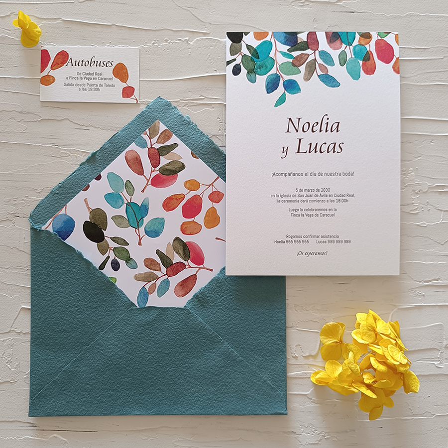 Invitación EUCALIPTO PREMIUM