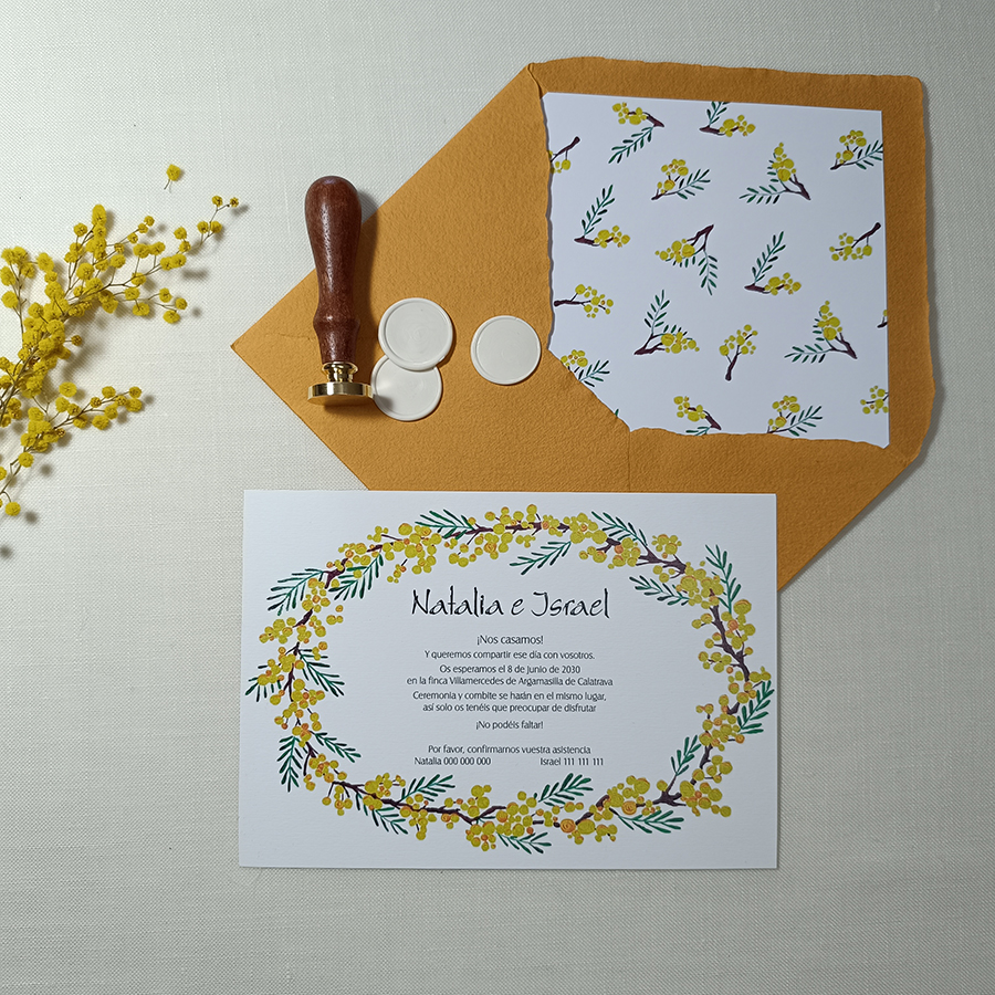 Invitación MIMOSA PREMIUM
