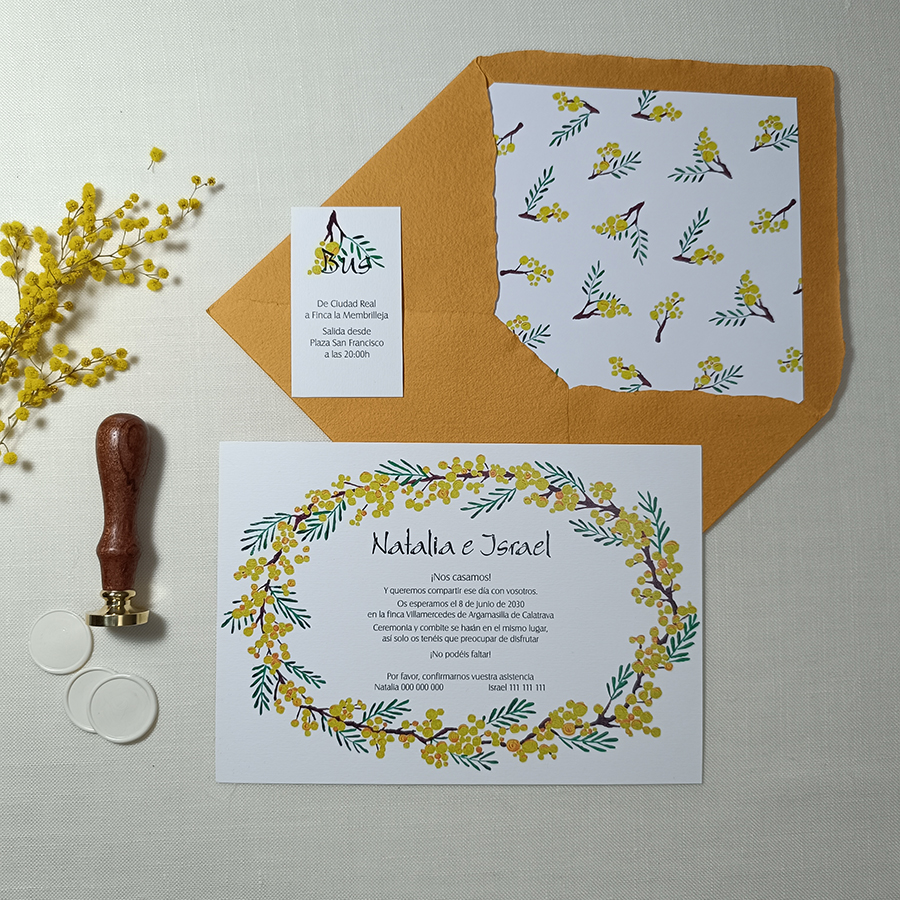 Invitación MIMOSA PREMIUM