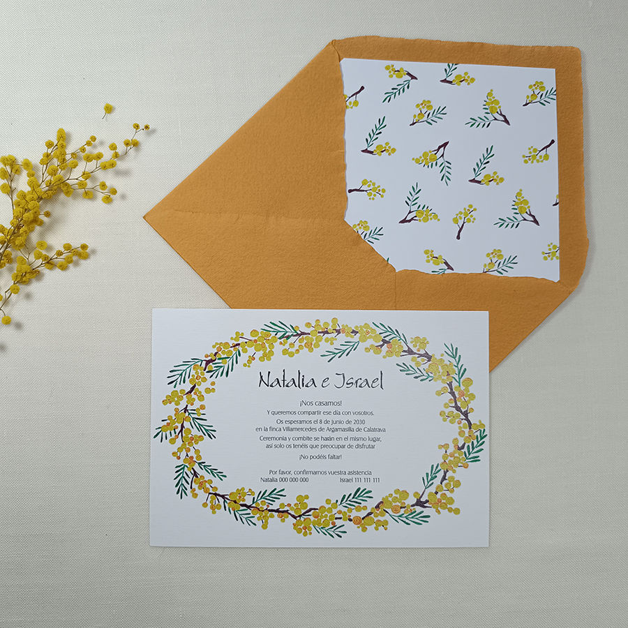 Invitación MIMOSA PREMIUM