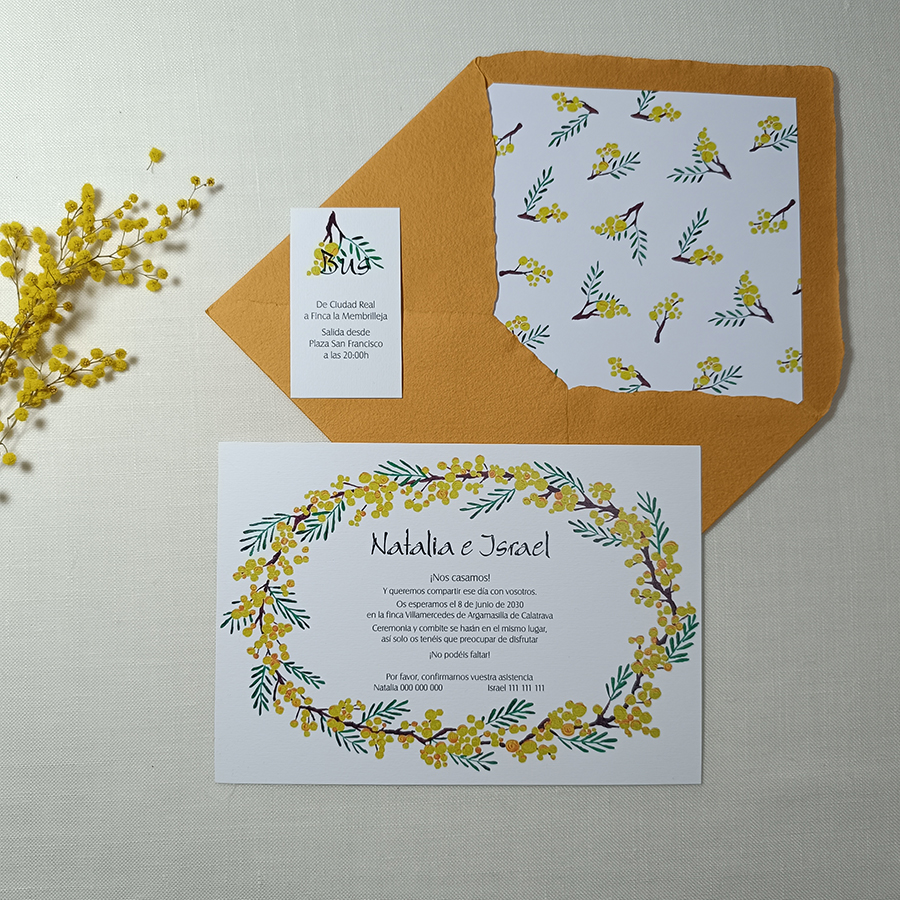 Invitación MIMOSA PREMIUM
