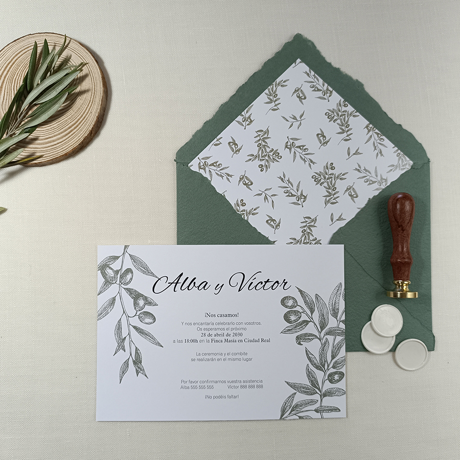 Invitación OLIVO PREMIUM