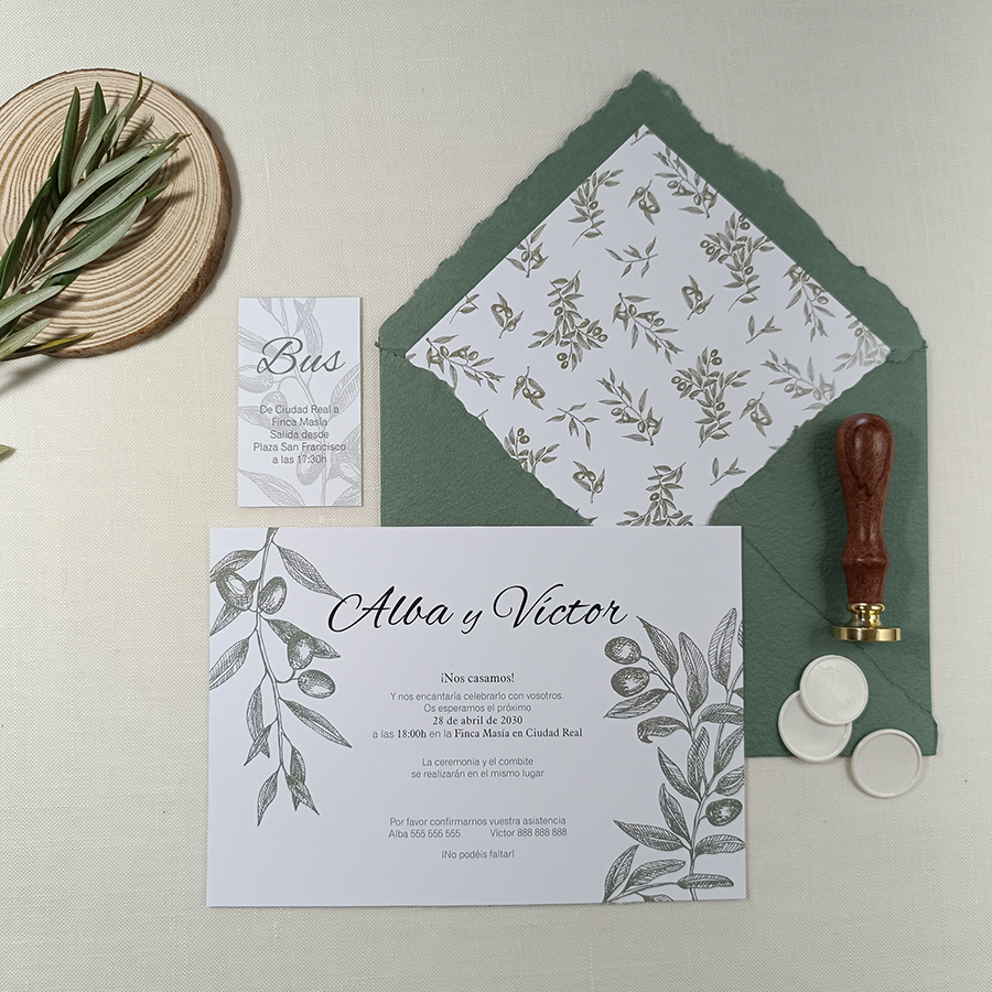 Invitación OLIVO PREMIUM