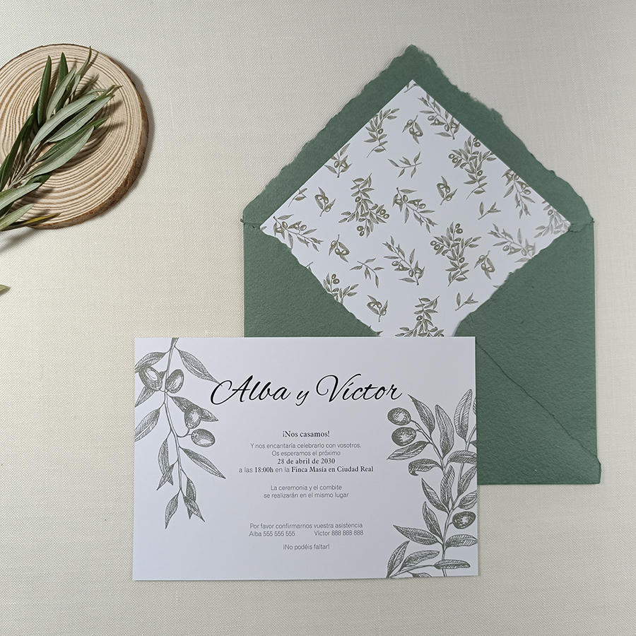 Invitación OLIVO PREMIUM