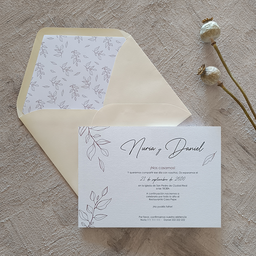 Invitación BRACTEA BASIC