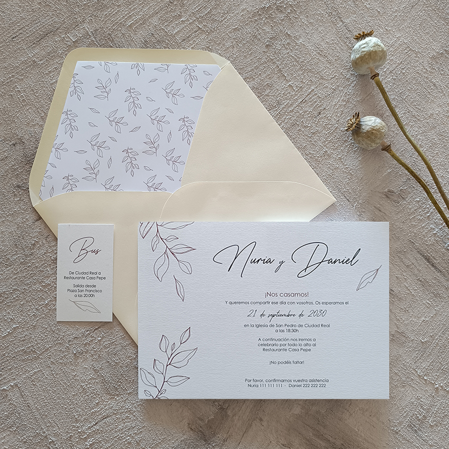 Invitación BRACTEA BASIC